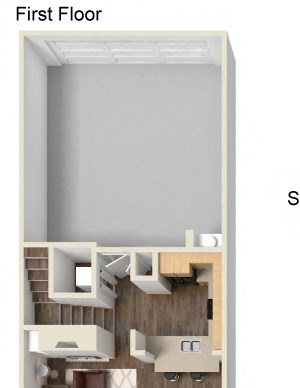 2 Bed - 2 Bath Floor Plan 2 Bed - 2 Bath Floor Plan at Ontario Town Square Townhomes Ontario, CA